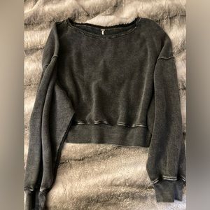 Free People Cropped Sweatshirt